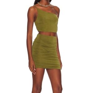 All The Ways Denise Ruched Skirt Set